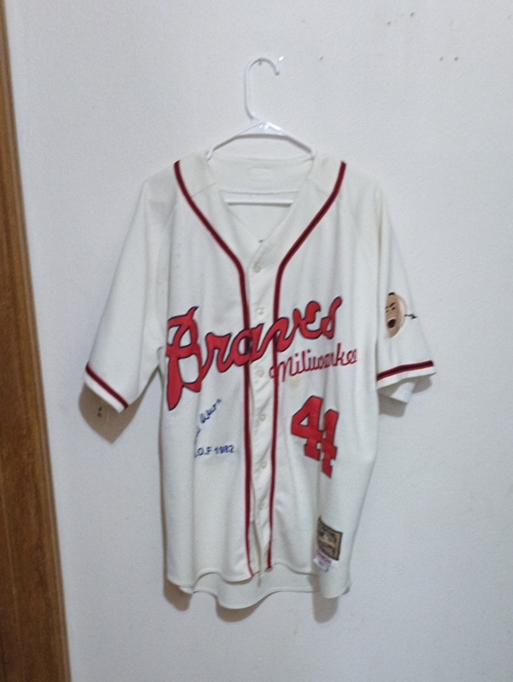 Hank Aaron Milwaukee Braves Cooperstown Collection Jersey